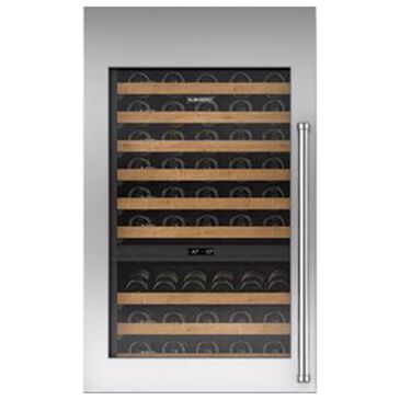 Sub Zero Integrated 30" Tall Wine Storage Door Panel with Pro Handle Right Hinge in Stainless Steel, , large