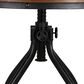 Linon Home Decor Hawkford Adjustable Round Bar Table in Brown and Gunmetal - Table Only, , large