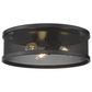 Golden Lighting Channing 15" Flush Mount in Matte Black, , large