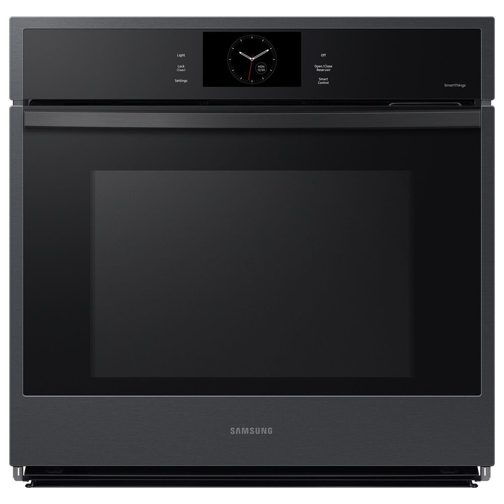 Samsung 2-Piece Kitchen Package with Matte Black Steel 30&quot; Built-In Convection Single Wall Oven and Stainless Steel Smart Electric 36&quot; Cooktop, , large