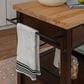 Linon Home Decor Lennix Kitchen Cart in Brown and Natural, , large