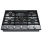 Samsung 2-Piece Kitchen Package with White 30" Glass Double Wall Oven and Stainless Steel 30" Smart Gas Cooktop, , large
