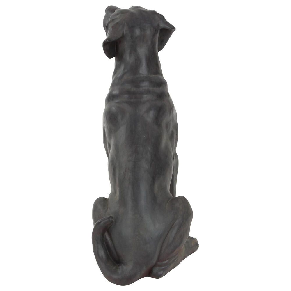 Maple and Jade Dog Decorative Sculpture in Polished Brown, , large