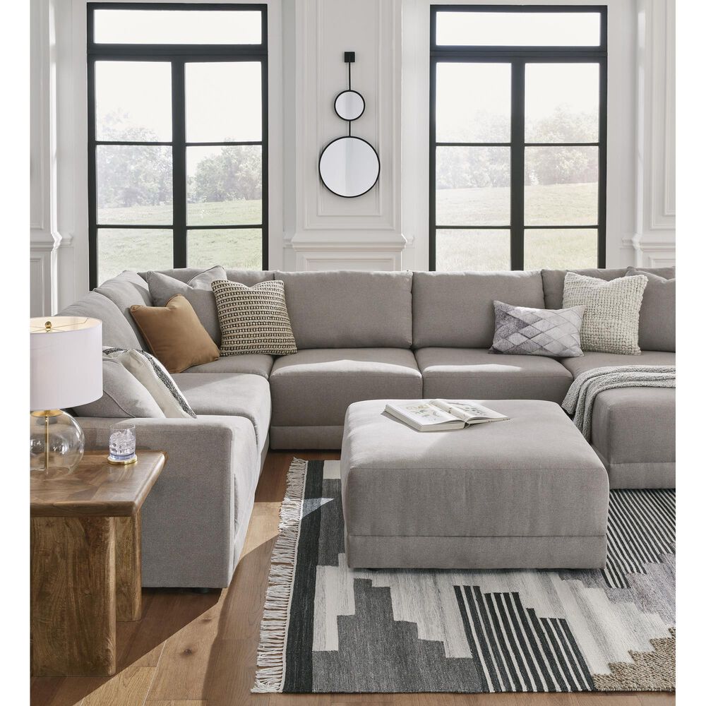 Ashley Katany Oversized Accent Ottoman in Shadow, , large