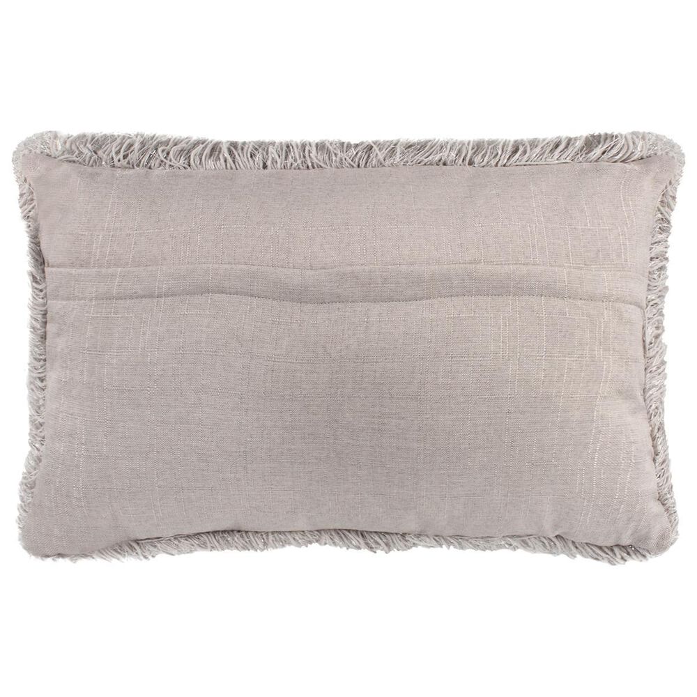 Safavieh Shag 14&quot;x24&quot; Pillow in Metallic Silver, , large