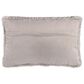 Safavieh Shag 14"x24" Pillow in Metallic Silver, , large