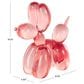 Maple and Jade Dog Tinted Ballon Decorative Sculpture in Pink, , large
