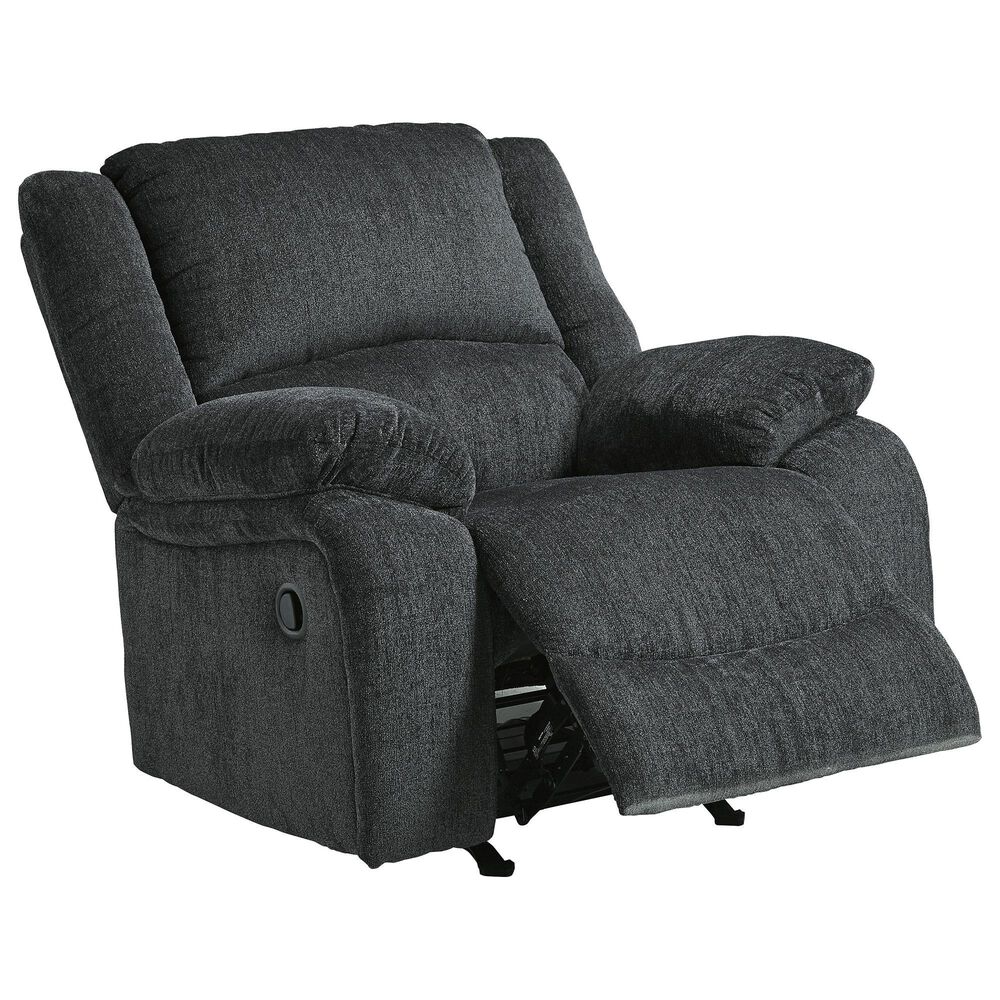 Ashley Draycoll Power Reclining Sofa and Recliner Set in Slate, , large
