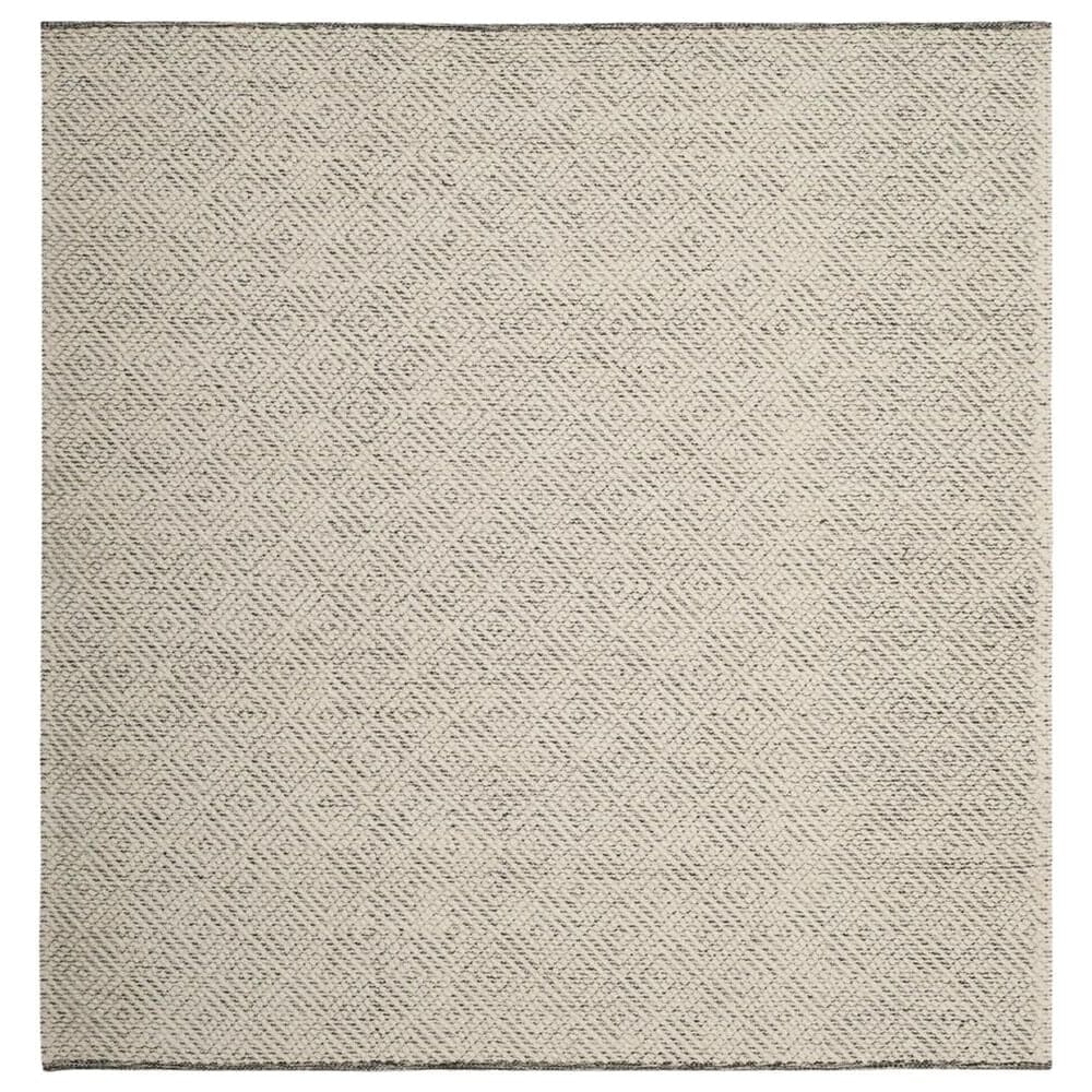 Safavieh Natura NAT503A 8" Square Ivory and Light Grey Area Rug, , large