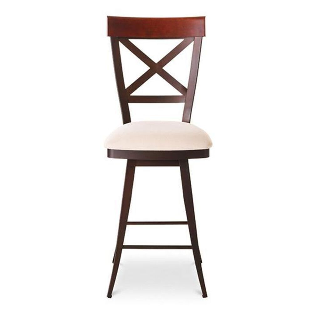Amisco Kyle 26" Counter Stool with Cream Cushion, , large