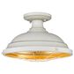 Golden Lighting Bartlett Semi-Flush in French White, , large