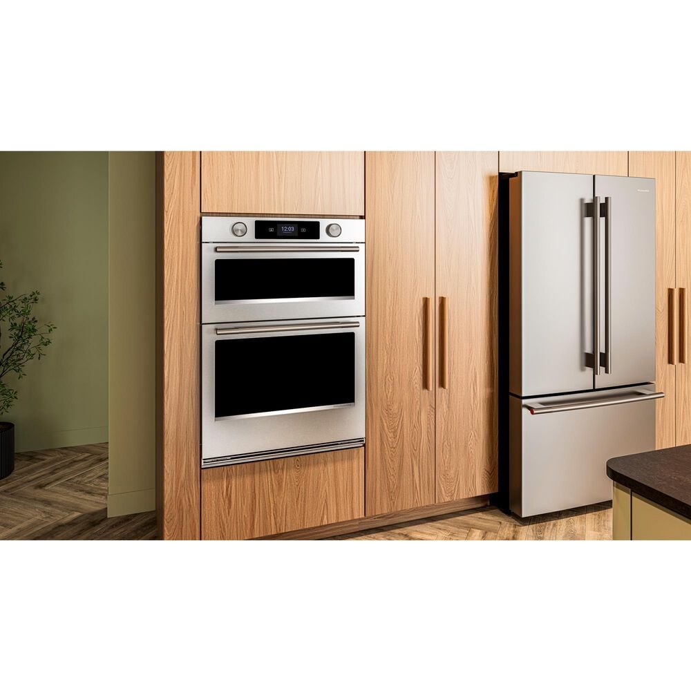 KitchenAid 6.4 Cu. Ft. Smart Electric Combo Wall Oven with Intelligent Cooking Camera in PrintShield Stainless Steel, , large