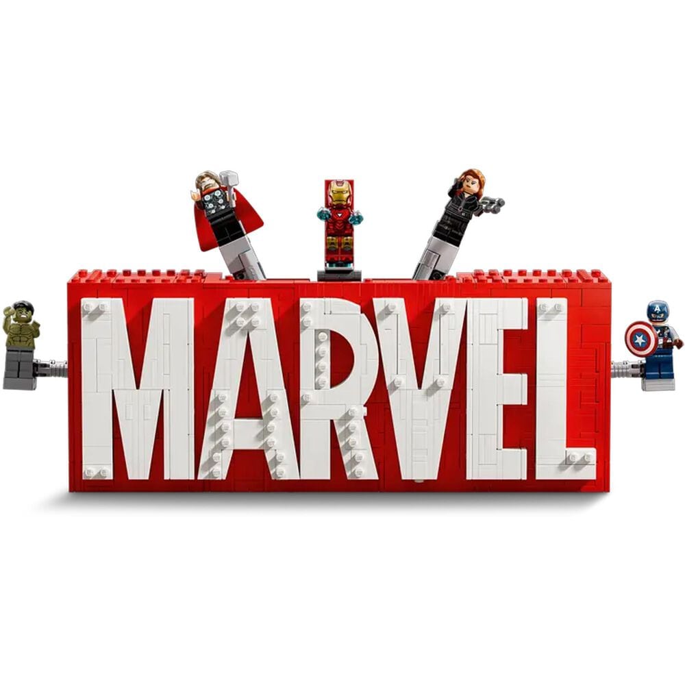 LEGO Marvel Logo &amp; Minifigures, , large