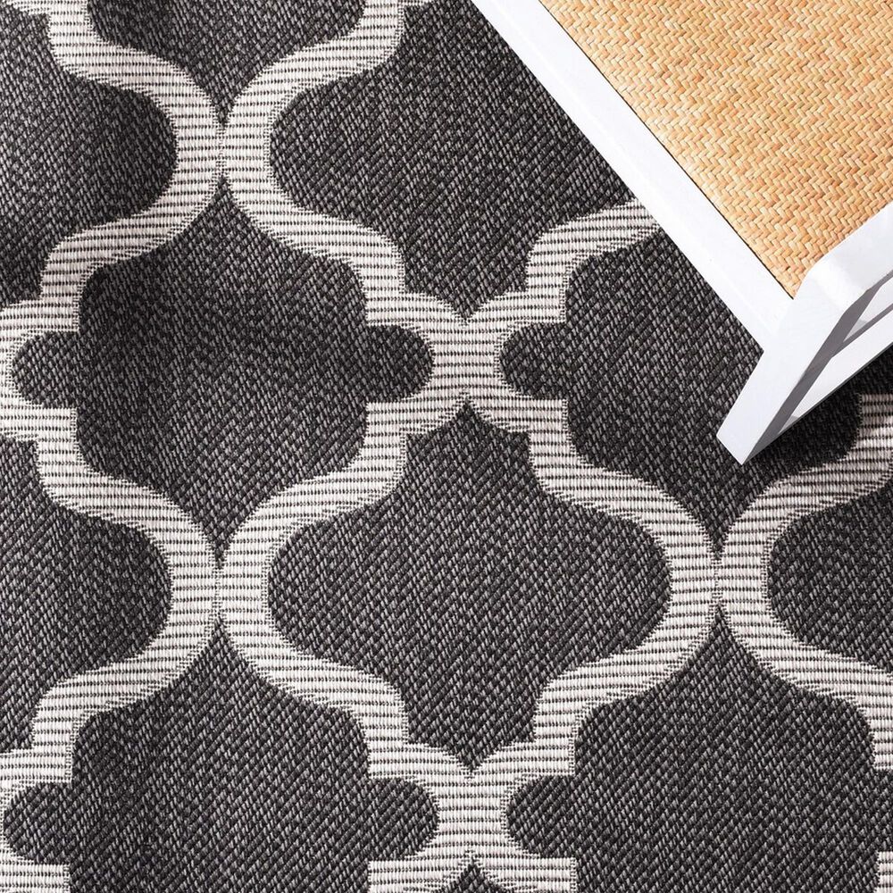 Safavieh Bermuda 8&#39; x 10&#39; Charcoal and Ivory Indoor/Outdoor Area Performance Rug, , large