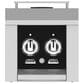 Hestan 12" Built-In Natural Gas Double Side Burner for Cart in Stealth, , large
