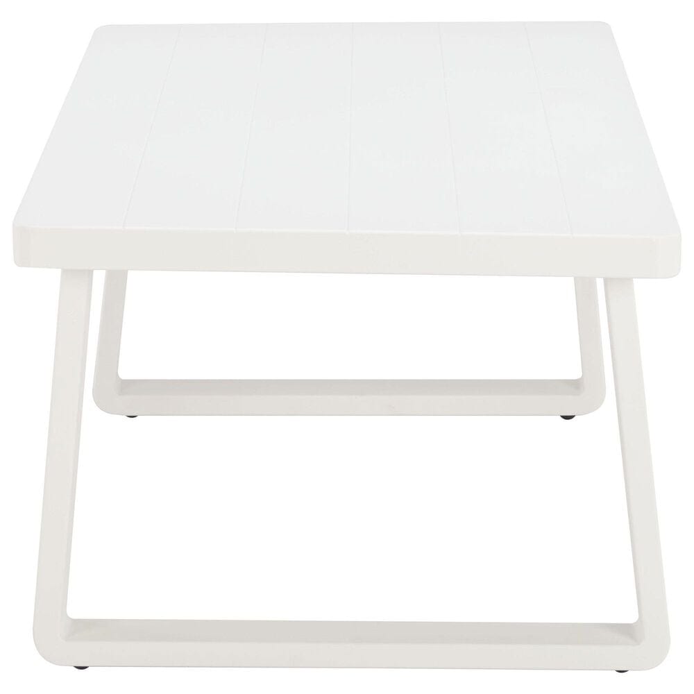 Zuo Modern Welt Patio Coffee Table in White, , large