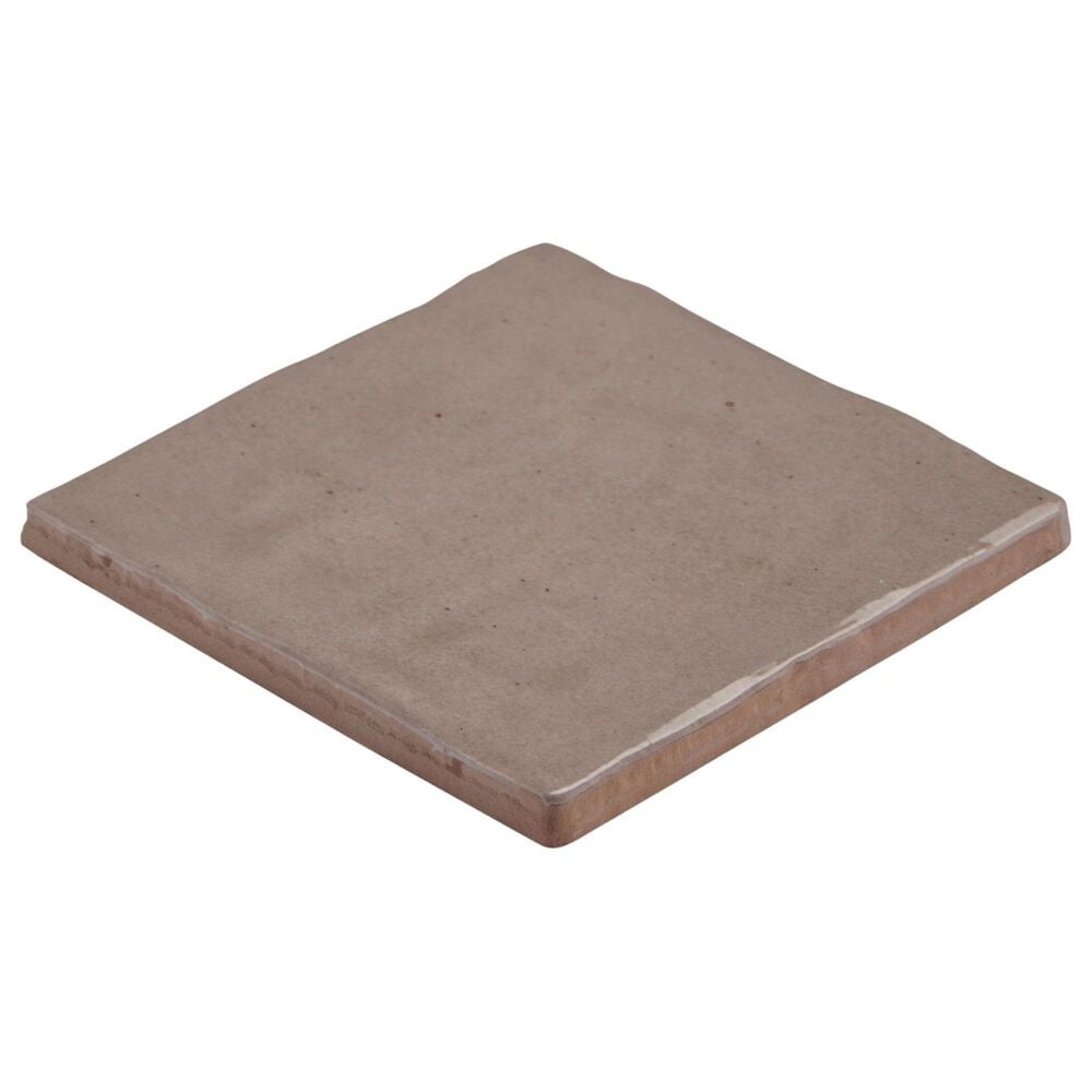 Soho Studio Serena Taupe 4" x 4" Ceramic Tile, , large