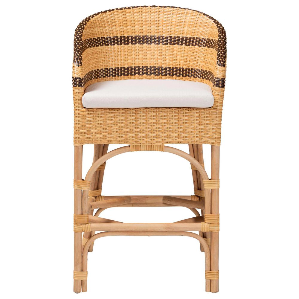 Baxton Studio Elma Counter Stool in Natural, , large