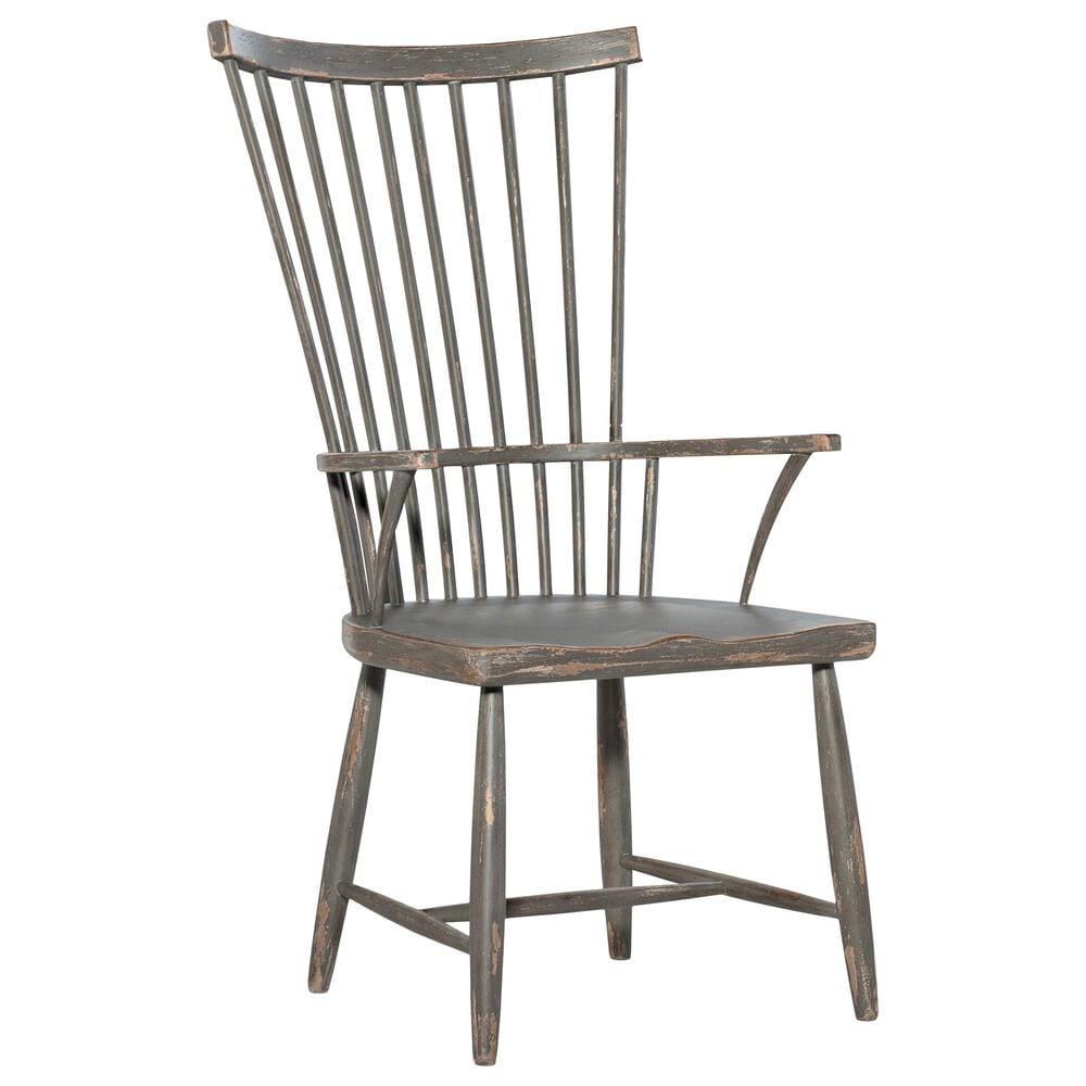 Hooker Furniture Alfresco Windsor Arm Chair in Gray, , large