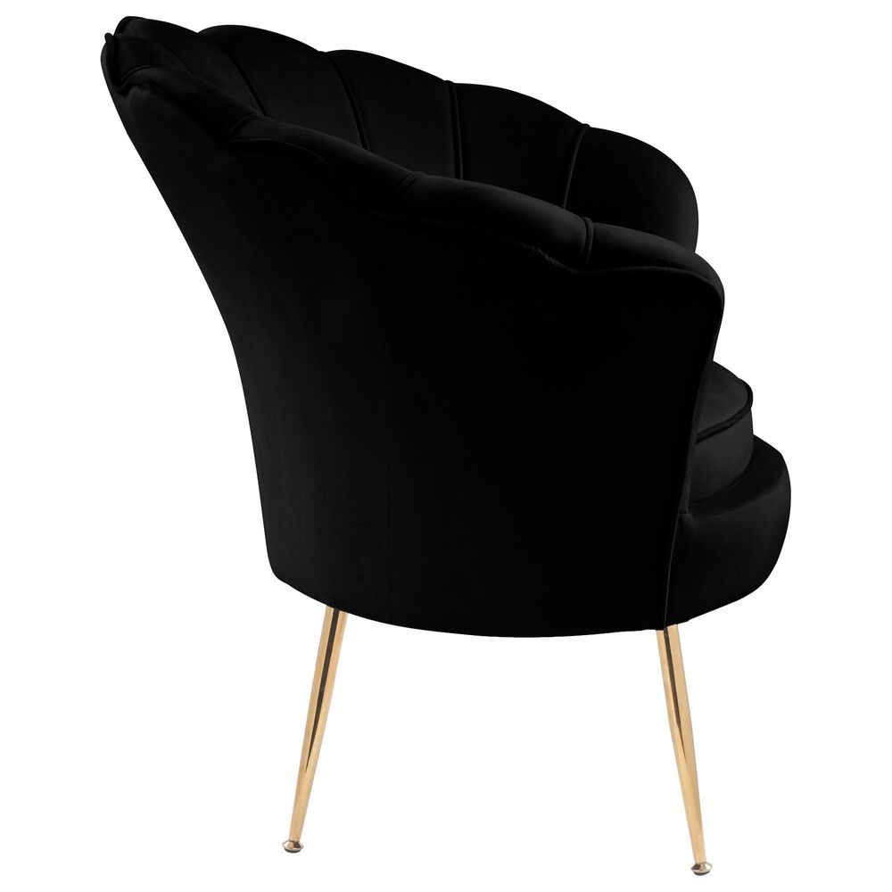 Lilola Home Angelina Accent Chair in Black, , large