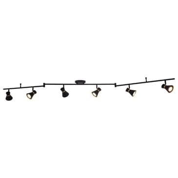Vaxcel Alto 6-Light Ceiling Spot in Matte Black and Satin Brass, , large
