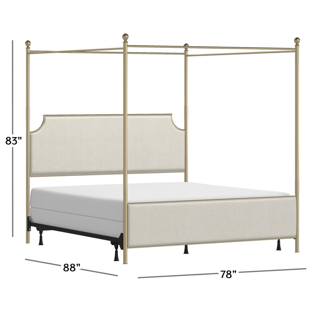 Richlands Furniture McArthur King Canopy Bed in Beige, , large