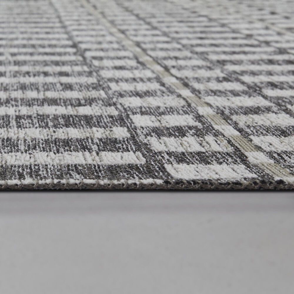 Balta Rugs Lynes Distressed Stripe 5&#39;3&quot; x 7&#39; Charcoal Area Rug, , large