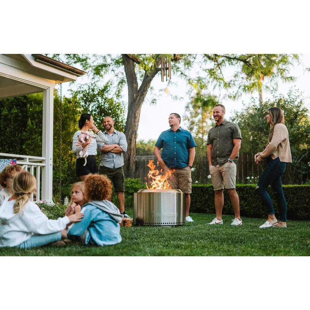 SoloStove Yukon Fire Pit with Stand 2.0 in Stainless Steel Shop NFM