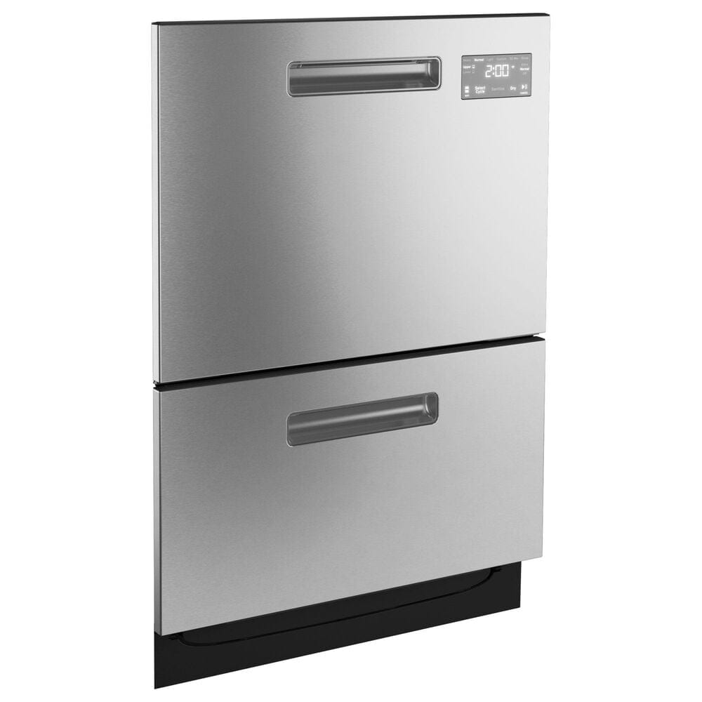 GE Profile 24&quot; Dishwasher Double Drawer in Stainless Steel, , large