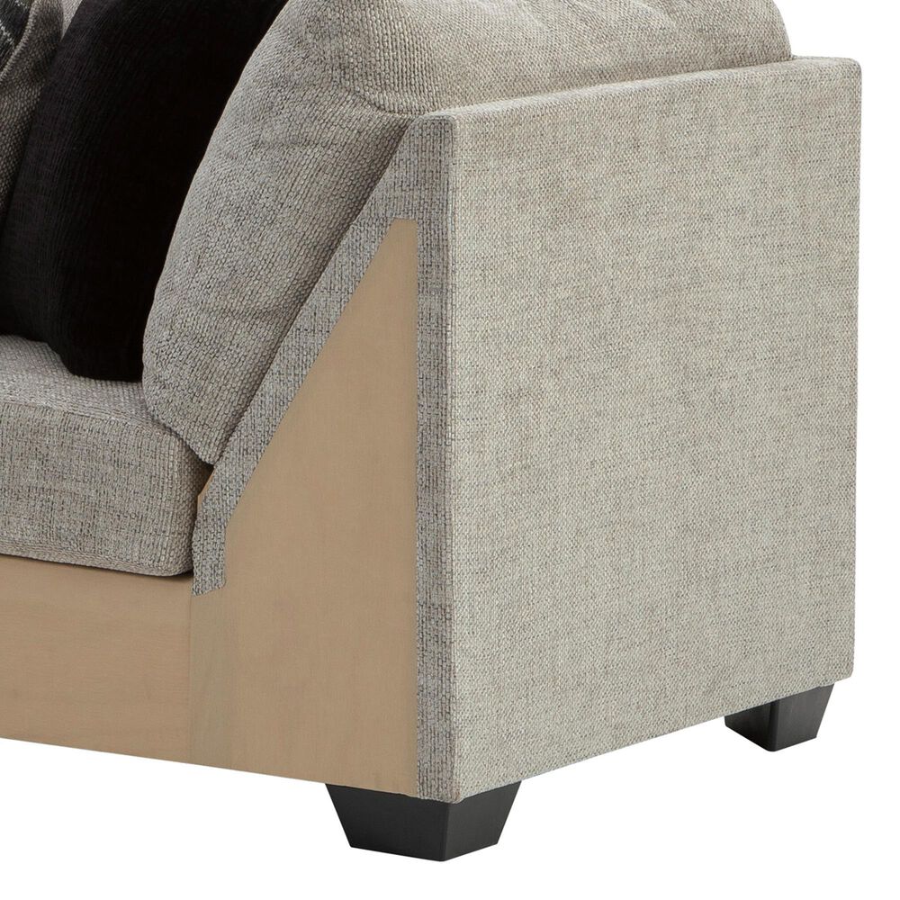 Ashley Megginson 3-Piece Right Facing U-Shaped Sectional with Sofa Chaise and Storage Ottoman in Storm, , large