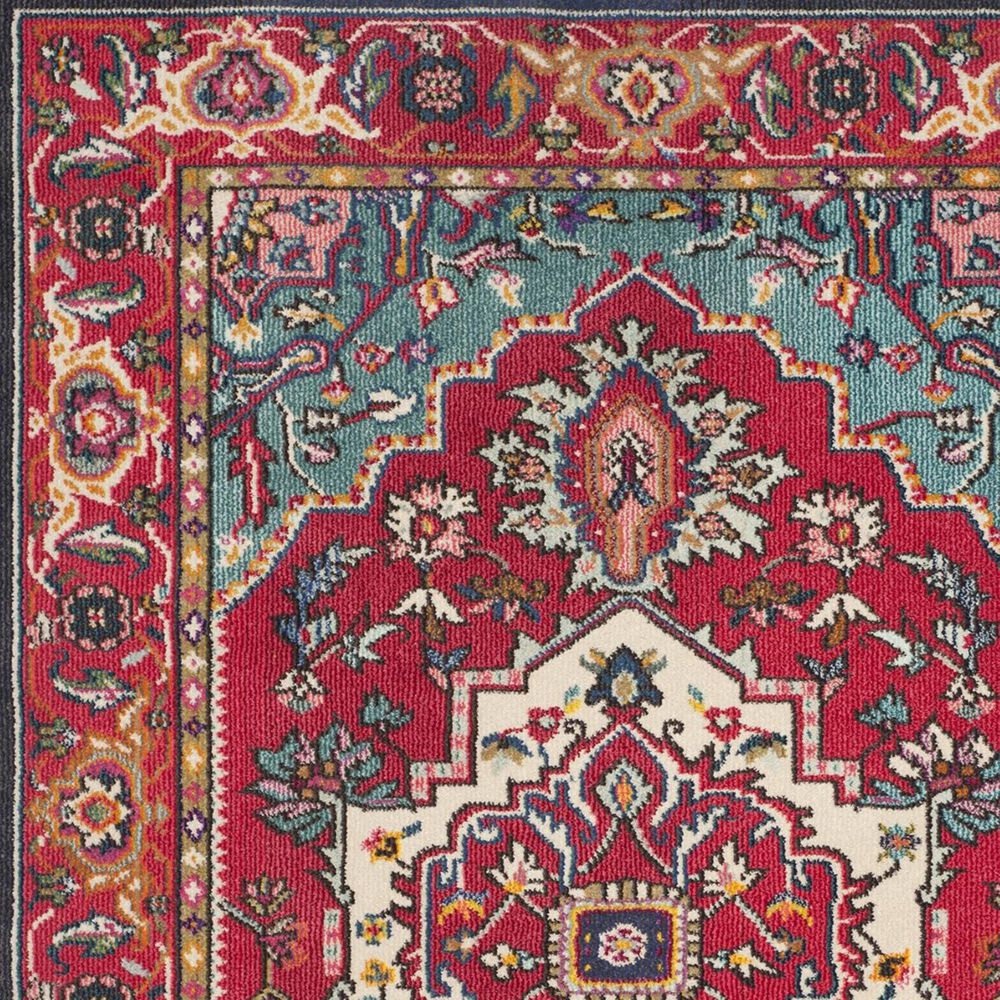 Safavieh Monaco MNC207C-5 5&#39;1&quot; x 7&#39;7&quot; Red/Turquoise Area Rug, , large