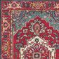 Safavieh Monaco MNC207C-5 5"1" x 7"7" Red/Turquoise Area Rug, , large