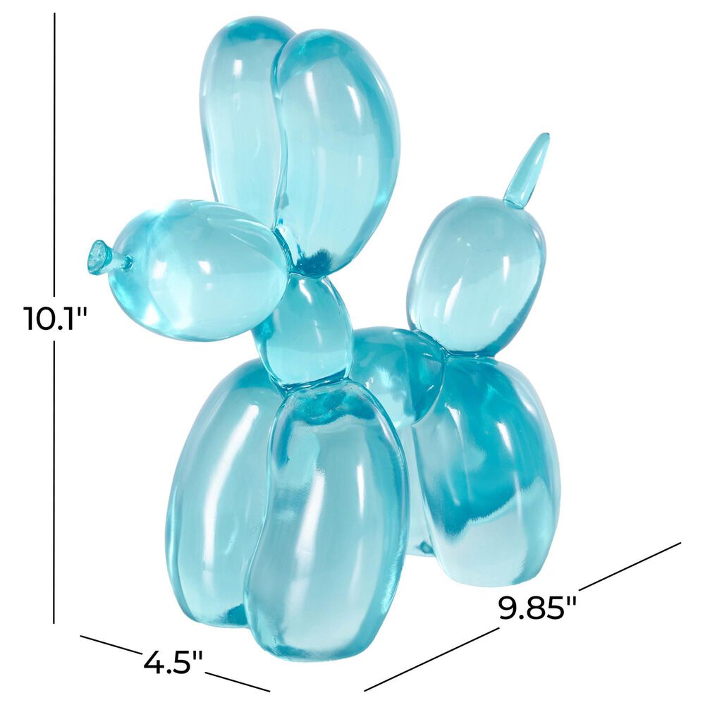 Maple and Jade Dog Tinted Balloon Decorative Sculpture in Light Blue, , large