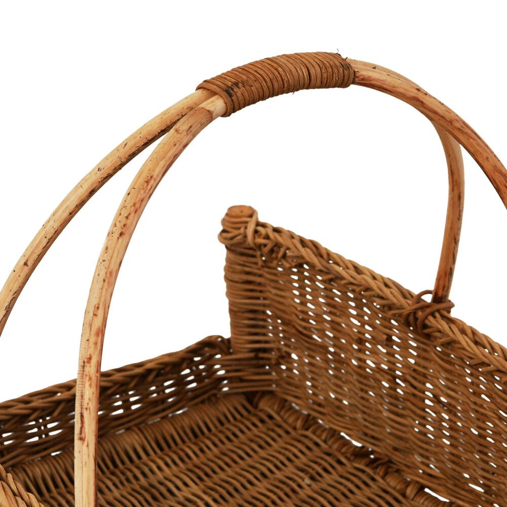 Creative Coop Decorative Handwoven Rattan Hanging Basket in Natural, , large