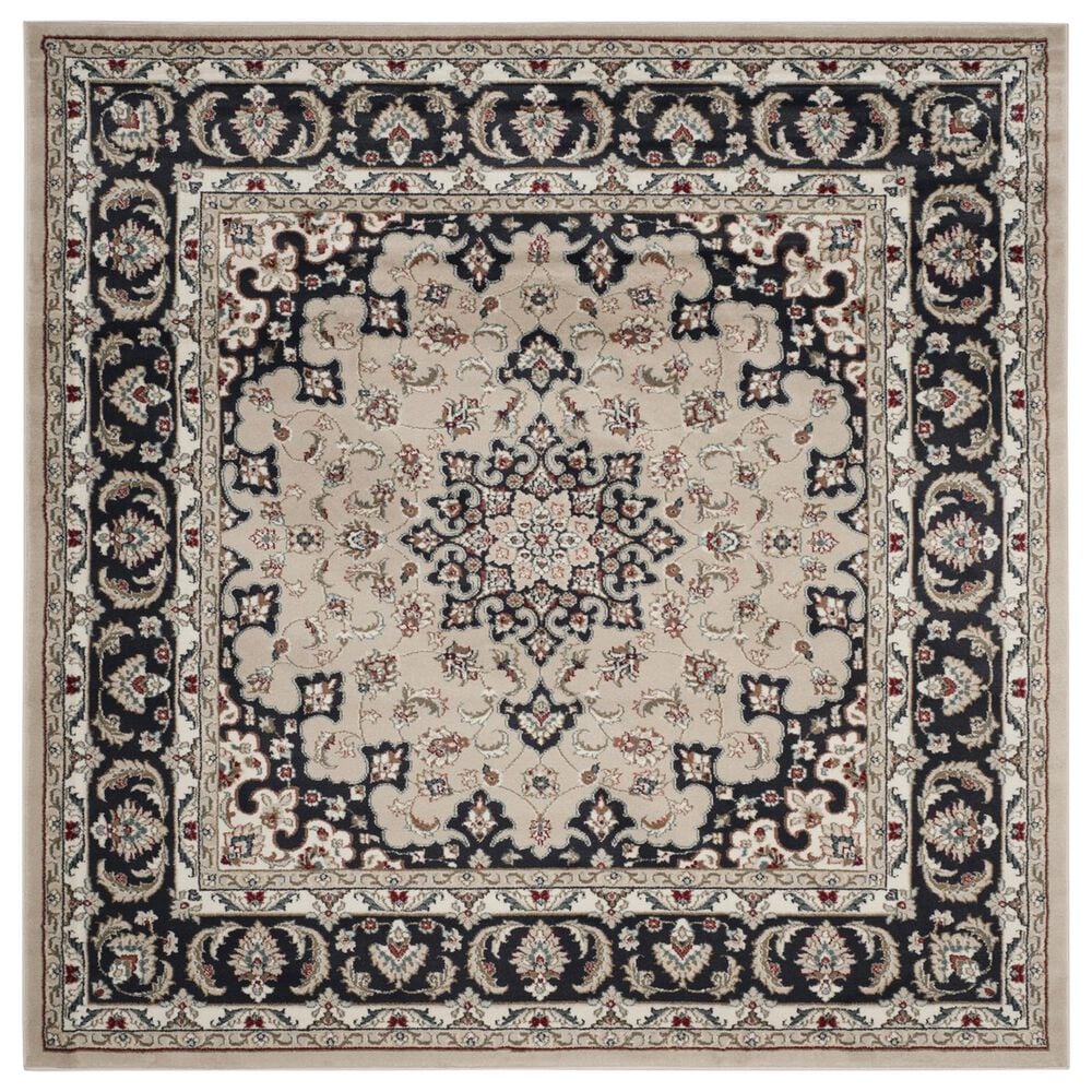 Safavieh Lyndhurst 7" Square Cream and Anthracite Area Rug, , large