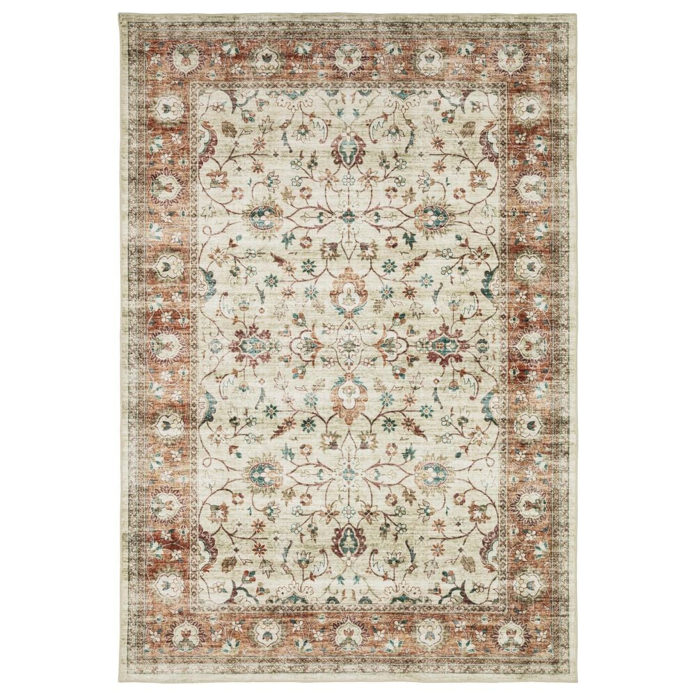 Oriental Weavers Sumter 2" x 3" Ivory and Rust Area Rug, , large