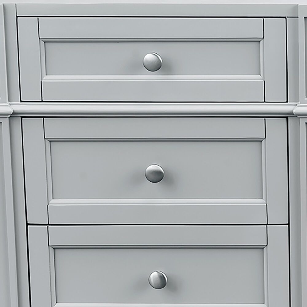 James Martin Vanities Brittany 30&quot; Single Bathroom Vanity in Urban Gray with 3 cm Eternal Marfil Quartz Top and Rectangle Sink, , large