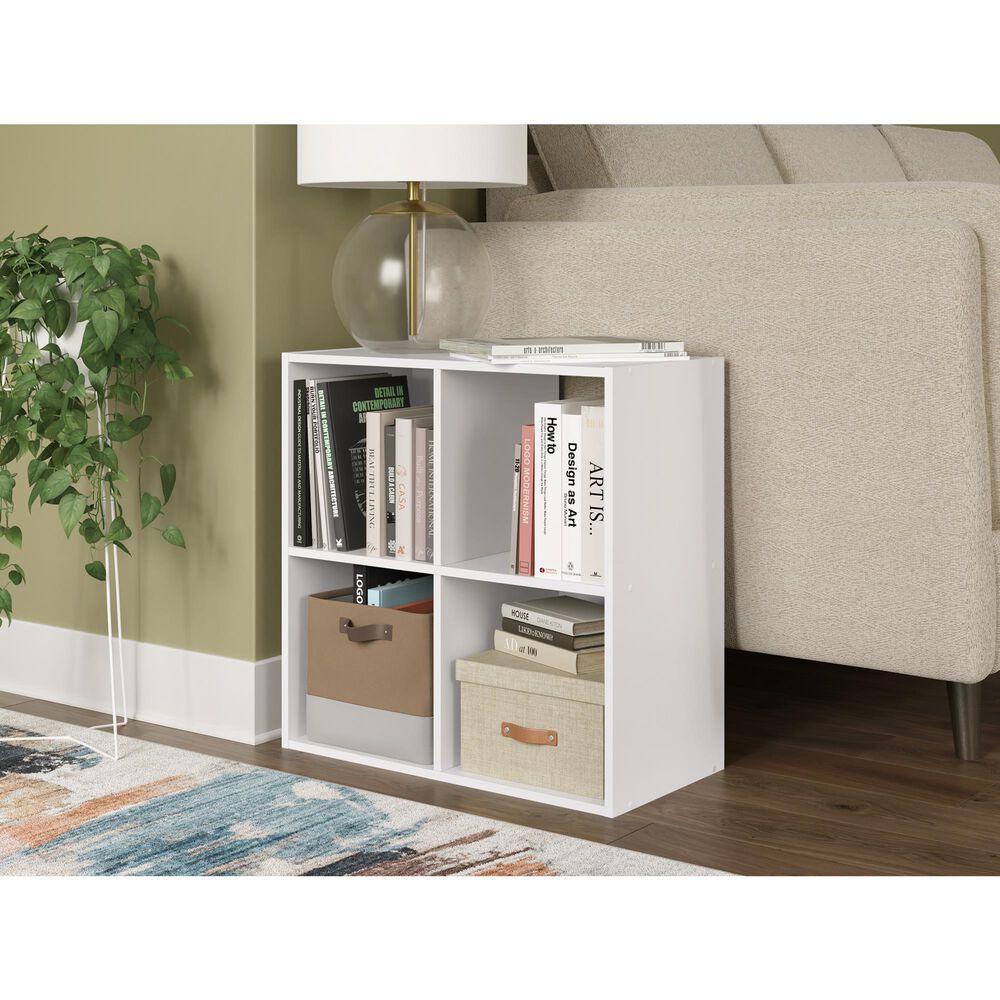 Ashley Onita 4-Cube Organizer in White, , large