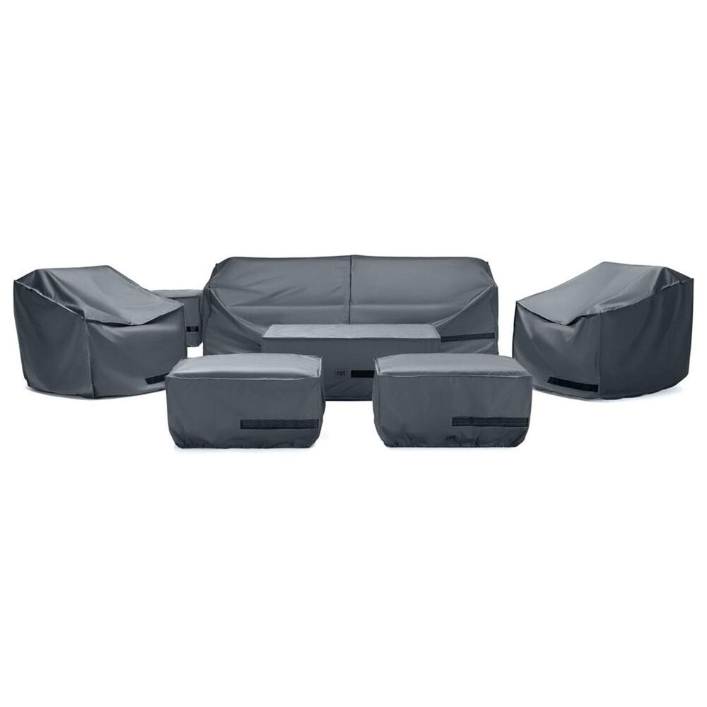 RST Brands Deco 8-Piece Patio Seating Cover Set in Gray, , large