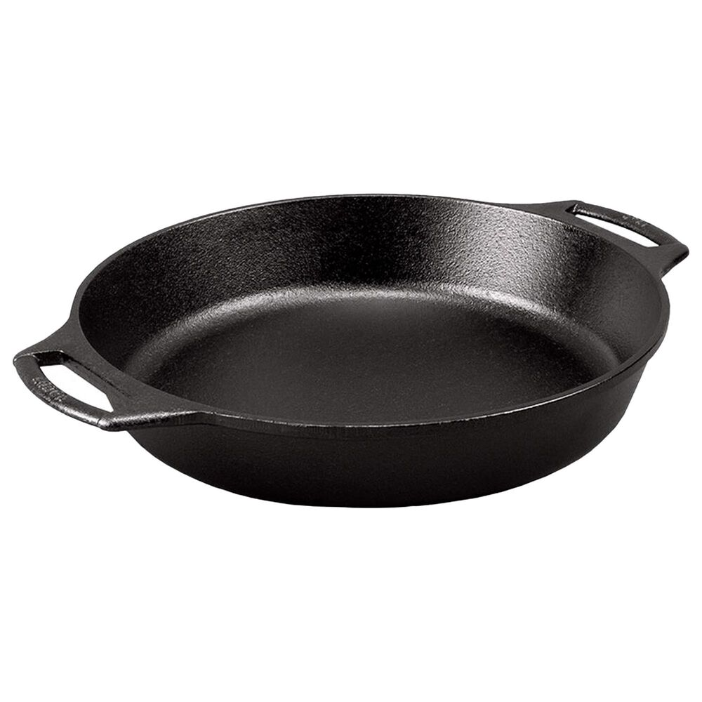 Lodge Seasoned Cast Iron Baker"s Skillet in Black, , large