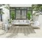 Nourison Positano Geometric Light Grey 5" x 7" Indoor/Outdoor Area Rug, , large