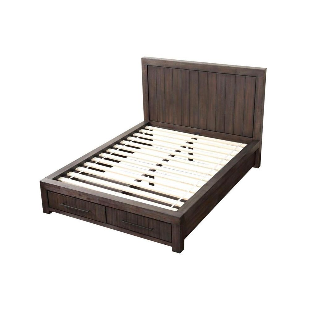 Urban Home Heath Queen Storage Bed in Basalt Gray NFM