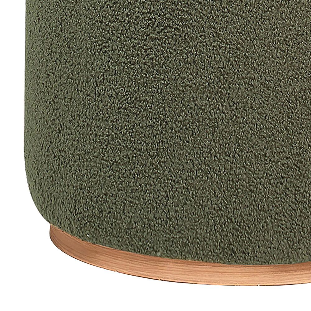 Coaster Zena Round Ottoman in Green, , large