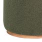 Coaster Zena Round Ottoman in Green, , large