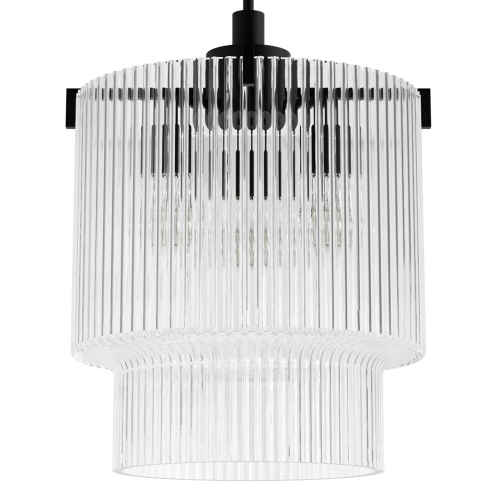 Hunter Ontario Jasmine Roth 3-Light Pendant in Matte Black, , large