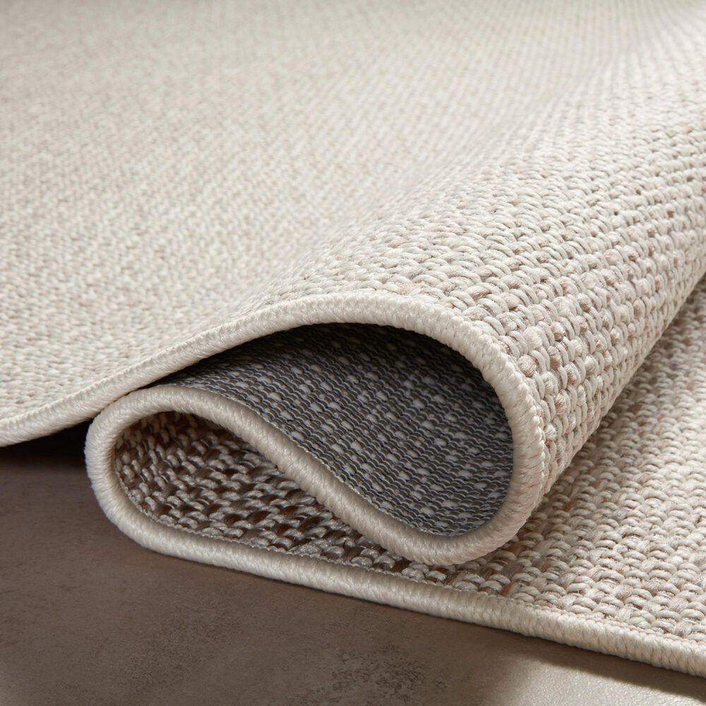 Amber Lewis x Loloi Malibu MAB-01 2&#39;3&quot; x 3&#39;9&quot; Ivory and Dove Indoor/Outdoor Area Rug, , large