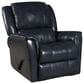 Homestretch Leather Manual Swivel Glider Recliner in Ocean Blue, , large