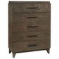 Urban Home Broderick 5 Drawer Chest in Wild Oats Brown, , large