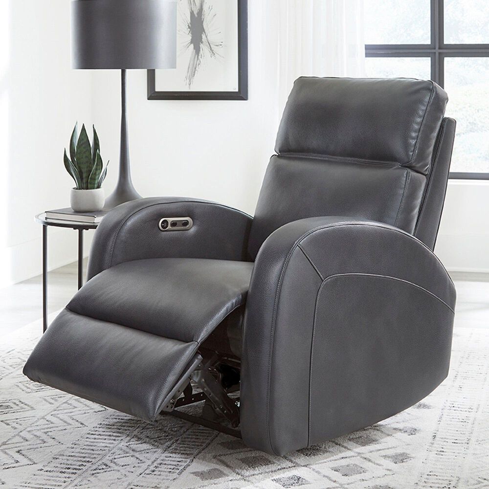 Simeon Collection Devin Power Recliner in Pebble Grey, , large