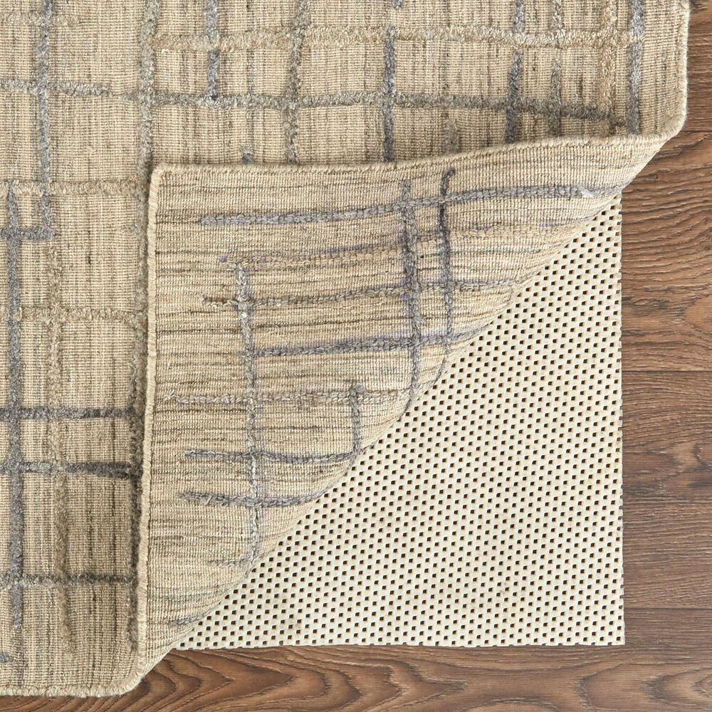 Feizy Kirkwood 8&#39; x 10&#39; Beige and Silver Area Rug, , large